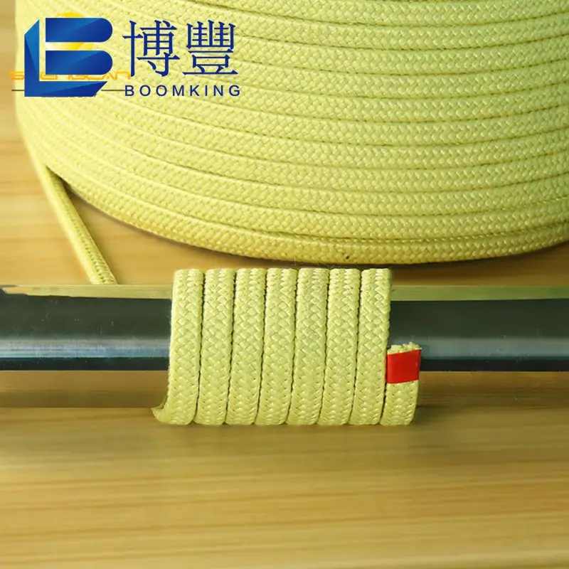 

Size 12 x 4mm Glass tempering furnace high temperature rope 250m per roll,insulated roller conveyor belt