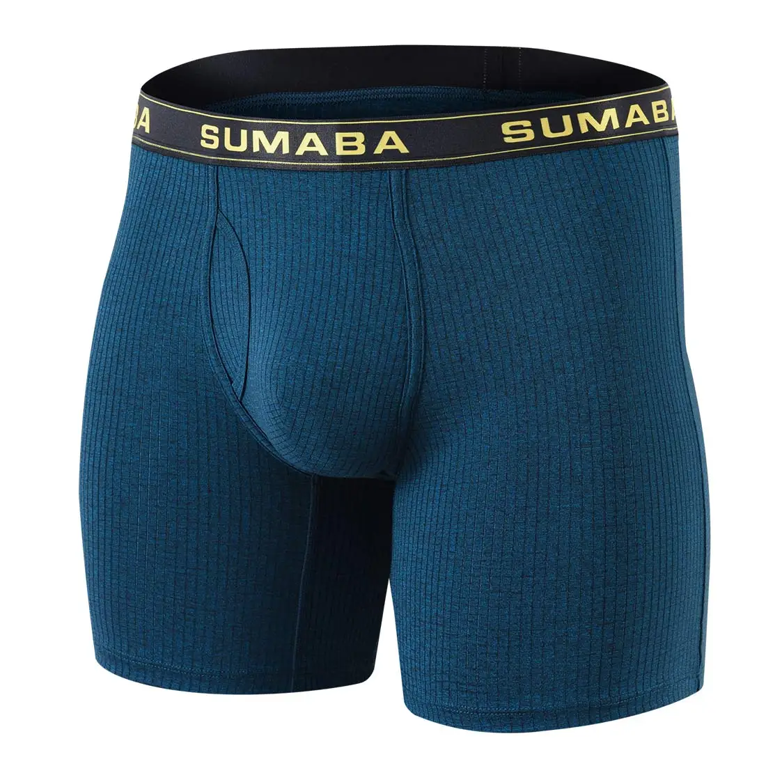 Slip da uomo comodi e traspiranti slip da uomo a gamba lunga in Nylon solido 1 pz