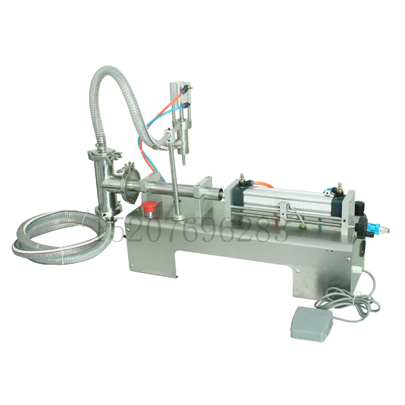 Imagem -05 - Shenlin Semiautomática Máquina de Enchimento Líquido Máquina de Embalagem Pneumática 250ml 300ml 500ml Máquina de Enchimento de Água do Alimento