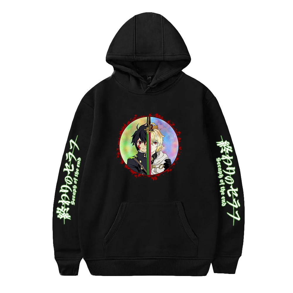 2021 New Printed Logo seraph of the end Hot blood animation Hoodies Sweatshirt Casual Streetwear Adult Kids Harajuku Clothes