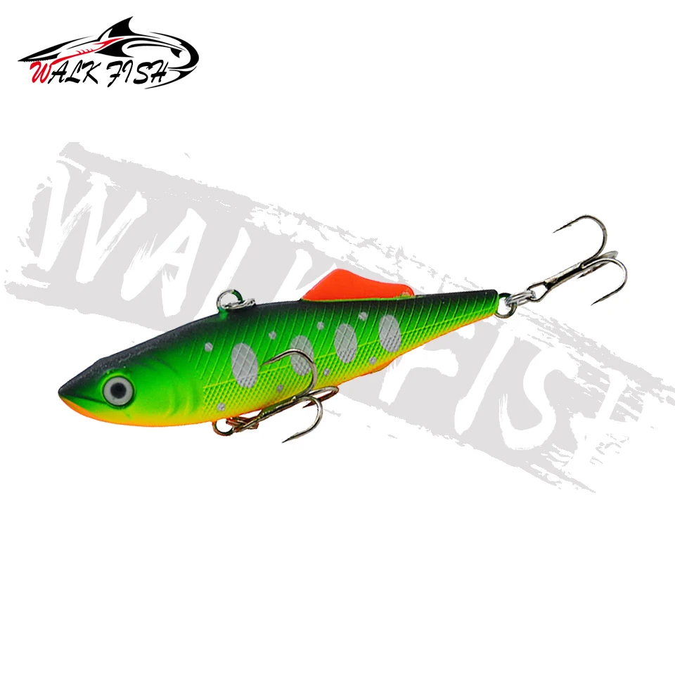 WALK FISH Fishing Lure Sinking vibration 15g 65mm vib lure trolling Metal lure Hard Bait crankbait winter Fishing Bass Pike Lure