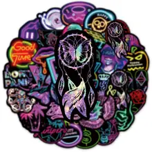 Neon Cartoon Stickers Pack #4