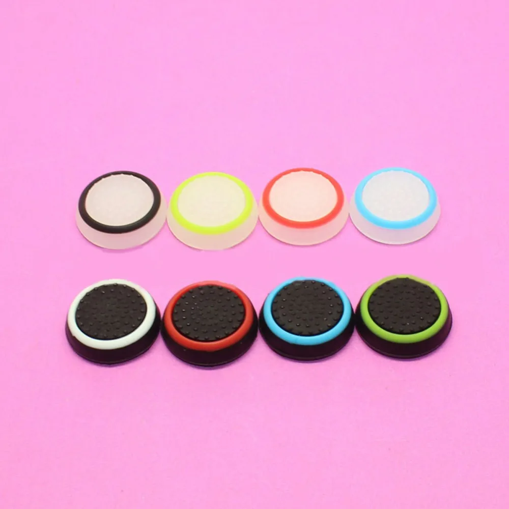 2pcs Silicone Analog Thumb Stick Grips Cover for Playstation 4 PS4 Pro Slim Thumbstick JoyStick Rubber Silicone Caps