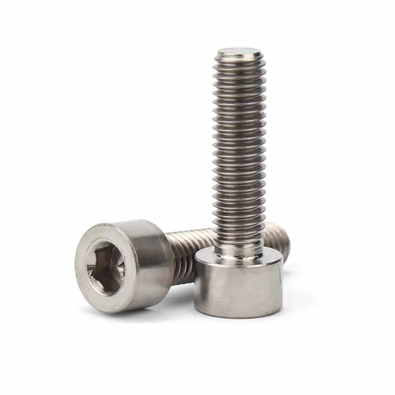 1/2Pcs M1.6 M2 M2.5 M3 M4 M5 M6 M8 M10 M12 TA2 Pure Titanium DIN912 Hexagon Hex Socket Head Cap Allen Bolt Screw Length=3-100mm