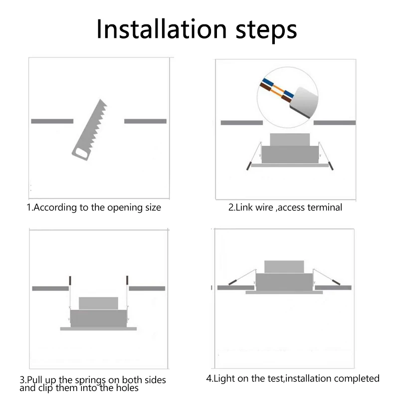Intelligent Voice Control Dimming And Color Matching Living Room Bedroom Simple Embedded LED Downlight