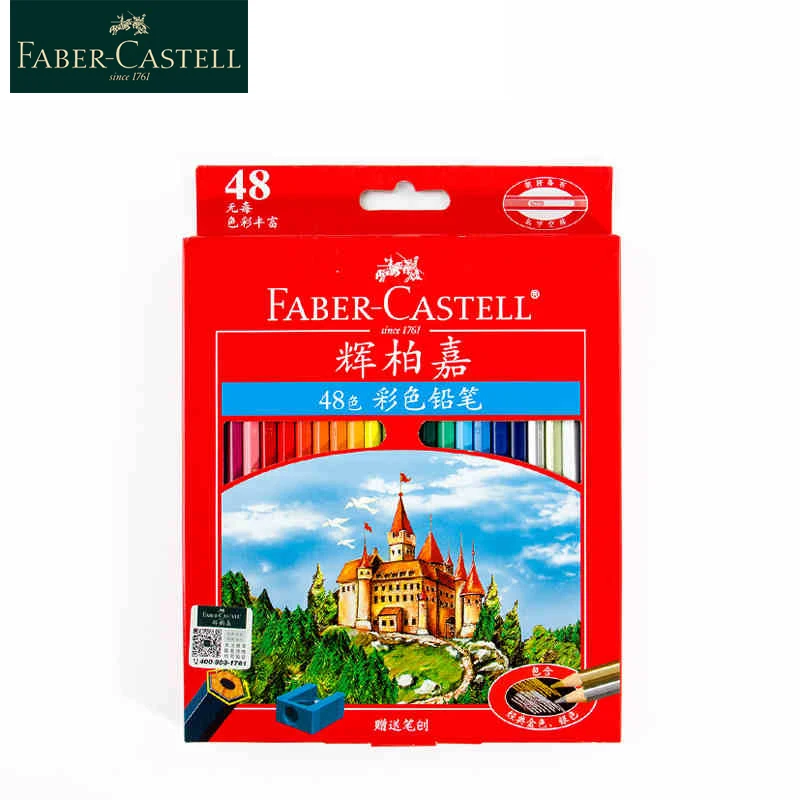 Faber Castell Oily Colored Pencils 36/48/72/100 Colors Color Pencil Wooden Painting Pencils Professional Drawing Art Supplies