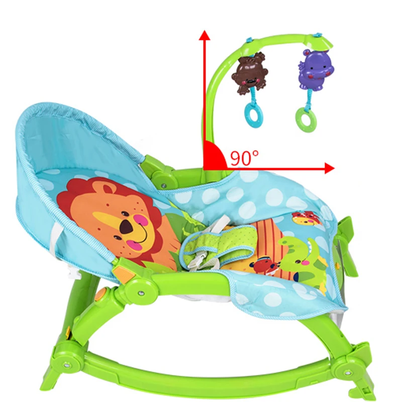 Chaise à bascule pliante pour nouveau-né, pour apaiser le sommeil du bébé, peut s\'asseoir, peut s\'allonger, berceau, avec musique