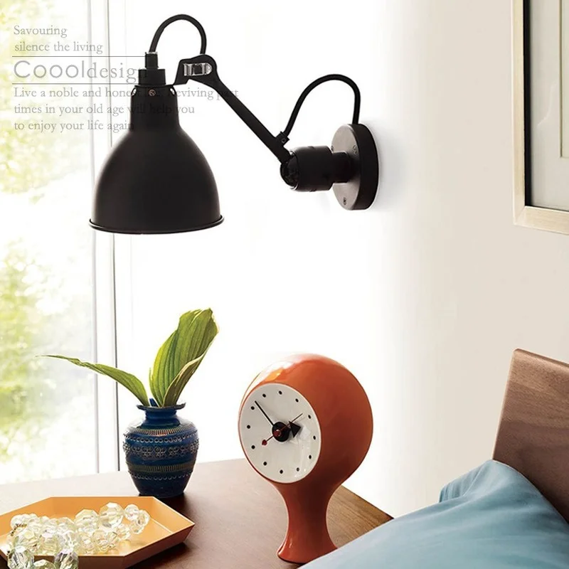 

Nordic Modern Wall Lamp Beside Bedroom Study Living Room Ajustable Mechanical Arm Wall Light LED Wandlamp Luminaria Sconce