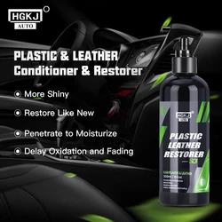 HGKJ S3 Car Interior Parts Liquid Leather Plastic Renovator Refreshing Restorer Foam Cleaner Spray Refurbishment Paste for Auto