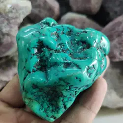 130-160g Natural crystal turquoise raw stone energy healing crystal specimens