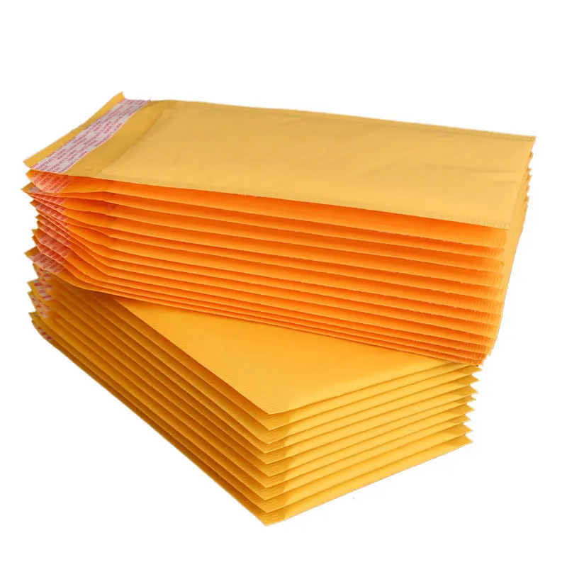 100ชิ้น/ล็อตกระดาษคราฟท์ฟองซองกระเป๋าที่แตกต่างกันข้อมูลจำเพาะ Mailers จัดส่งซองจดหมายฟอง Mailing Bags