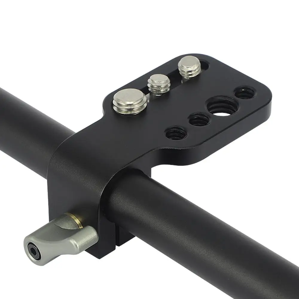 Haoge VA-PC01 متعددة الوظائف 15 مللي متر قضيب المشبك جبل مع لوحة و 1/4 "3/8" المسمار للكاميرا DSLR تلاعب