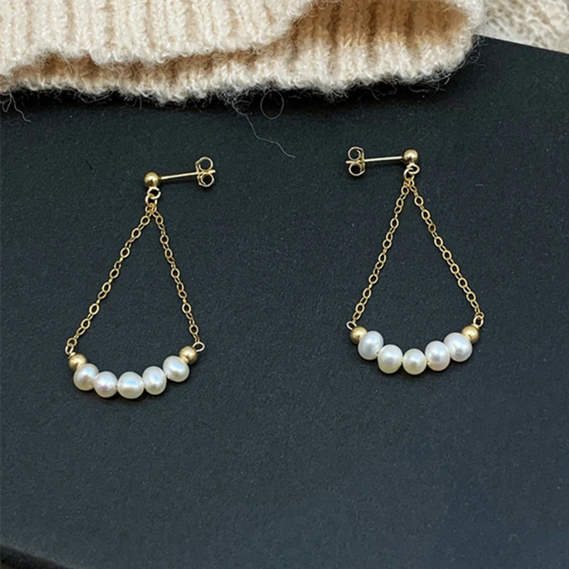 

Lii Ji 925 Sterling Silver Genuine Pearl Drop Earring High Luster Gift for Women Dropshipping