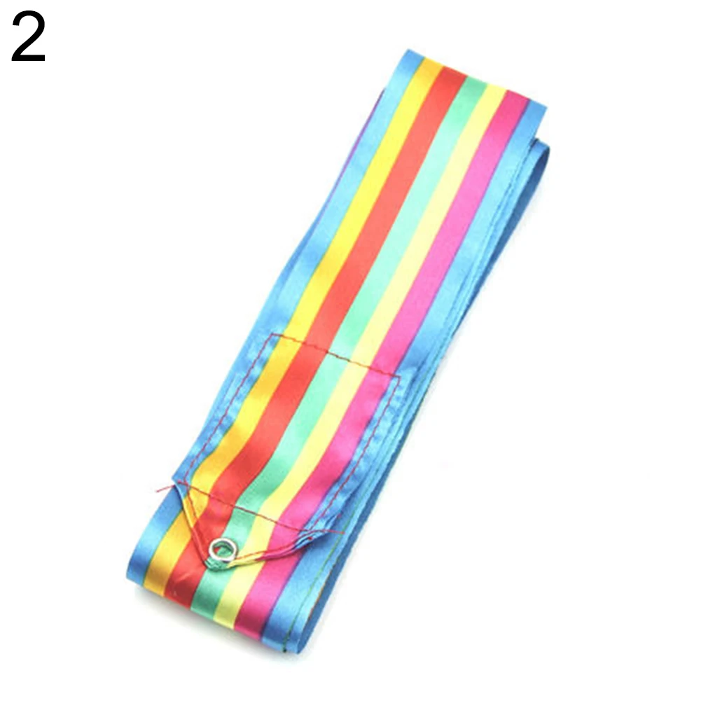 6M multi-Color Rhythmic Gymnastics Ribbons Dance Performances Lightweight Fabrics Labor-Saving Rotating Rods Professional Ribbon