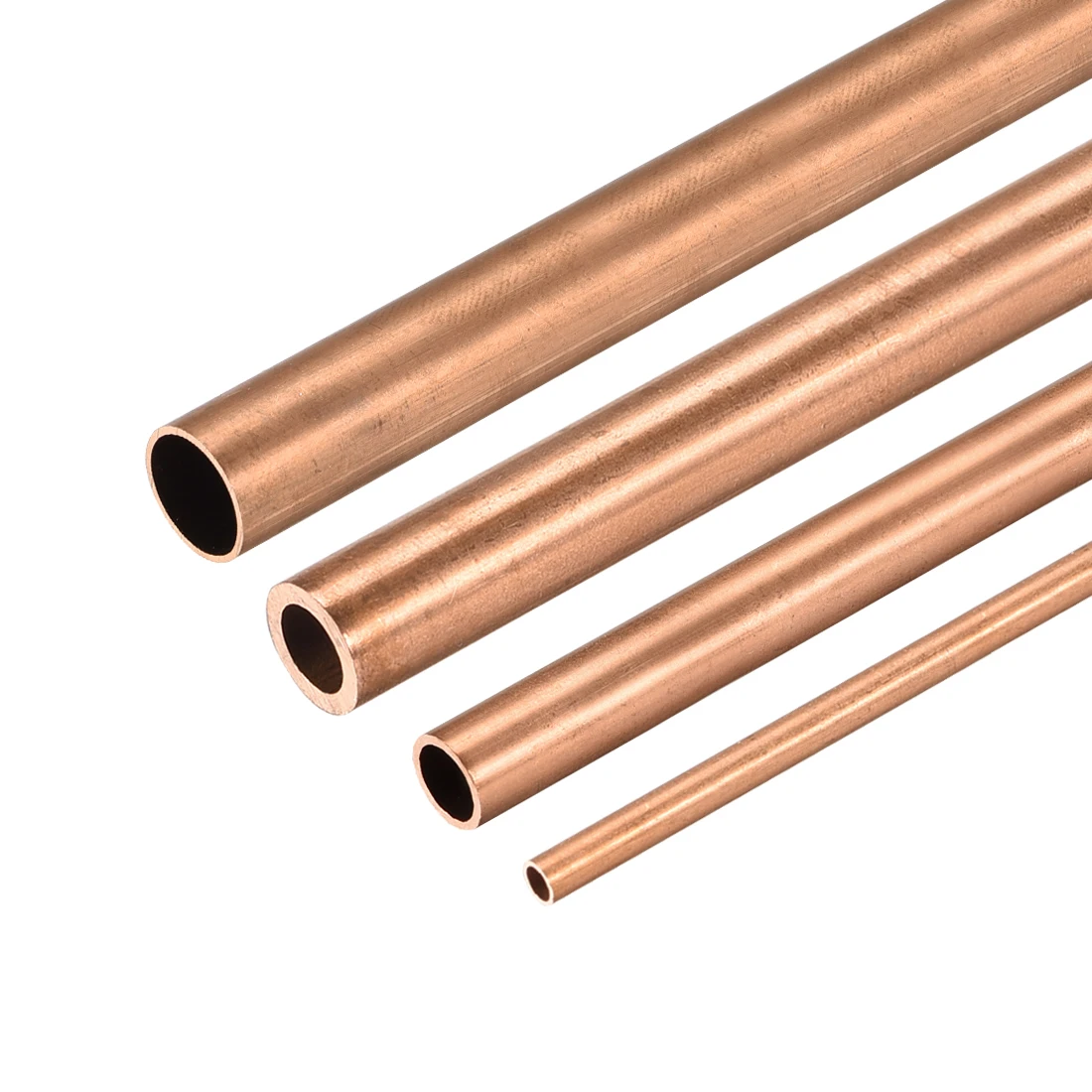 Uxcell 3 Pcs Copper Round Tube 2mm 3mm 4mm 5mm 6mm 7mm 8mm 9mm 10mm OD 300mm Long Straight Pipe Tubing Used in DIY Crafts трубка