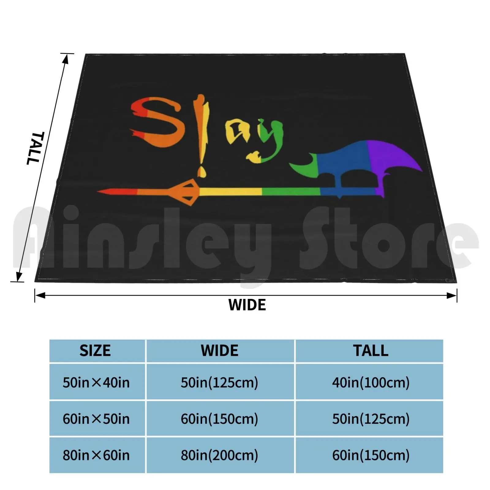 Slay Blanket For Sofa Bed Travel Pride Pride Shirt Pride Pride Sticker Pride Flag Pride