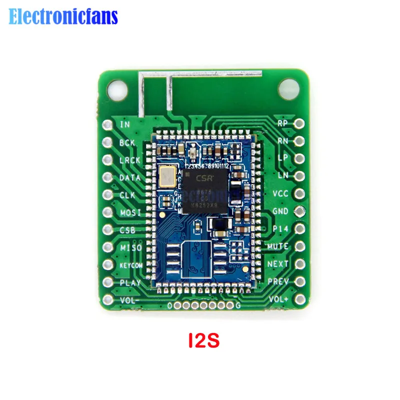 Imagem -04 - Bluetooth V5.0 Módulo de Áudio Bluetooth Baixa Potência Placa Receptor Aptx-hd Compressão Lossless I2s Fibra Spdif Csr8675