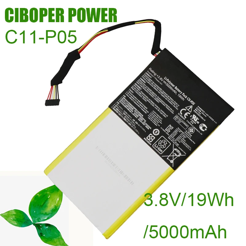 

CP Original Tablet Battery C11P05 C11-P05 3.7V/19Wh/5000mAh For PadFone Infinity A80 10.1" Tablet