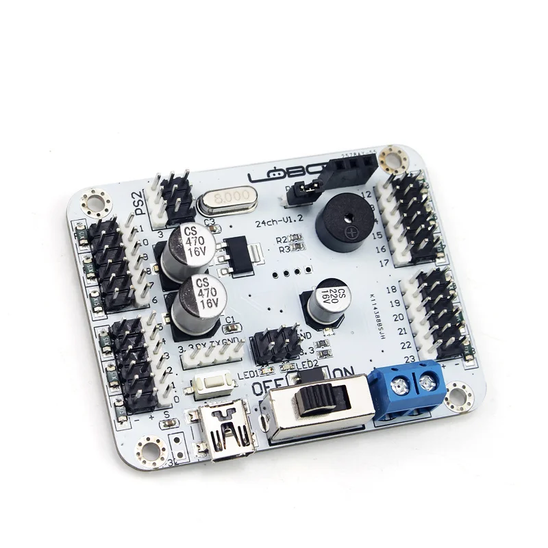 Imagem -02 - Controlador Servo Digital de 24 Canais com 16m de Memória Proteção contra Sobrecorrente Compatível com Arduino