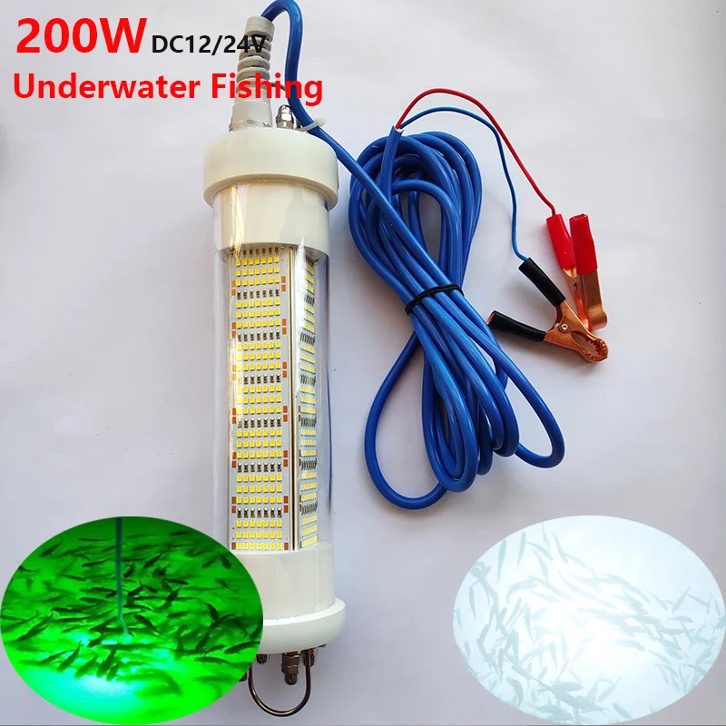 

Fishing Lure Light LED Deep Drop Underwater Attractive Fishing Light Waterproof Hook Green White Blue Yellow 4 Colors Mini Lamp