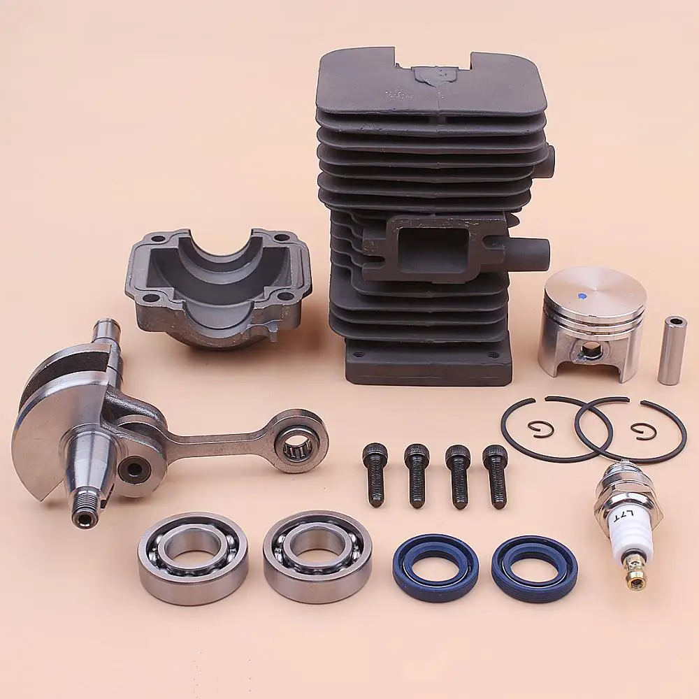 Crankshaft 37mm Cylinder Piston Engine Pan Base Kit For Stihl MS170 017 MS 170 Crank Bearing Oil Seal Chainsaw 1130 020 1204