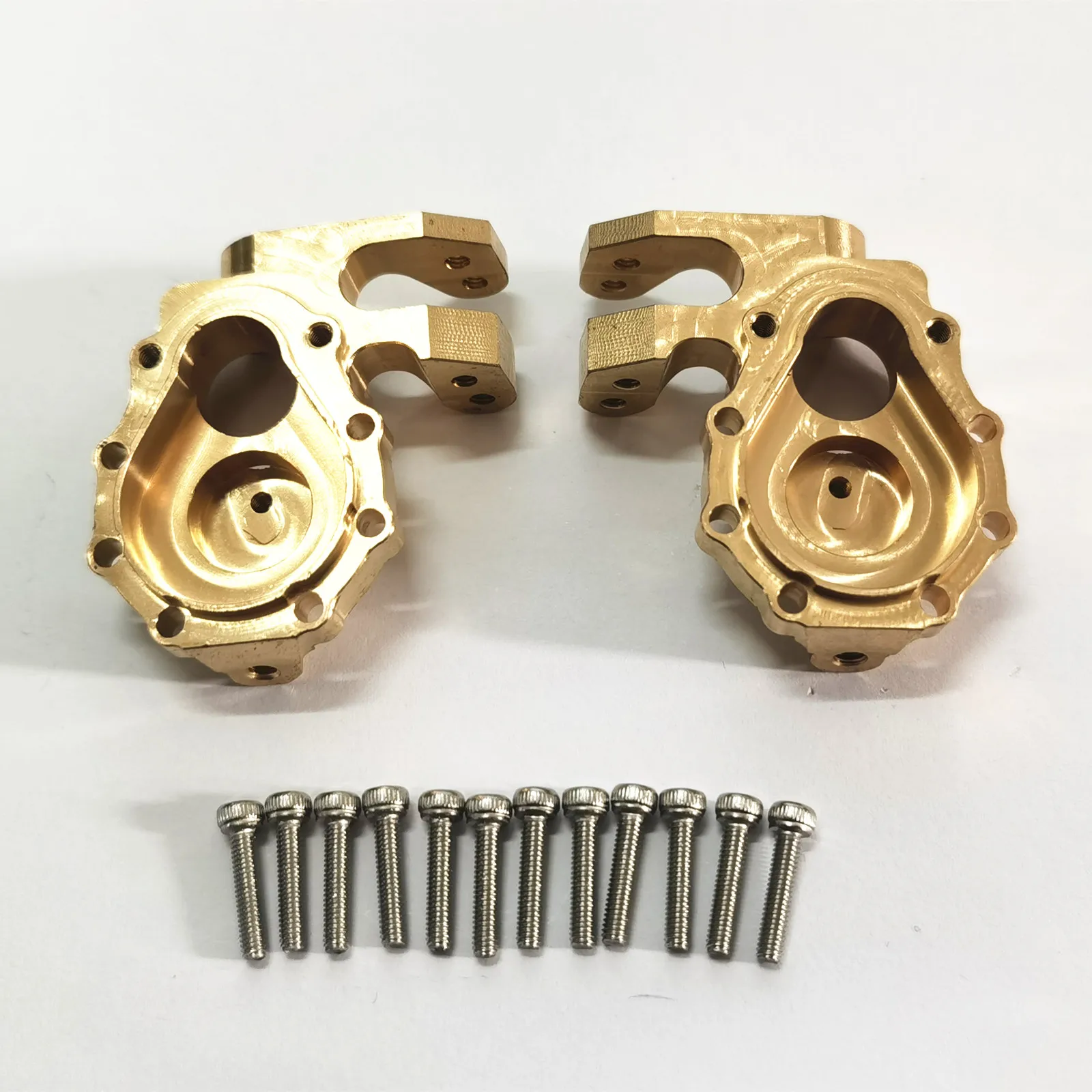 2Pcs/Set 8252 Brass Heavy Counterweight Portal Drive Housing Replacement For Traxxas TRX4 TRX-4 TRX6 1/10 RC Car Accessories