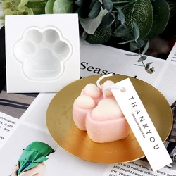1PCS Bear Cat Paw Silicone Mold Candle Mold Scented Diy Handmade Candle Material Resin Mold Candle Making Supplies