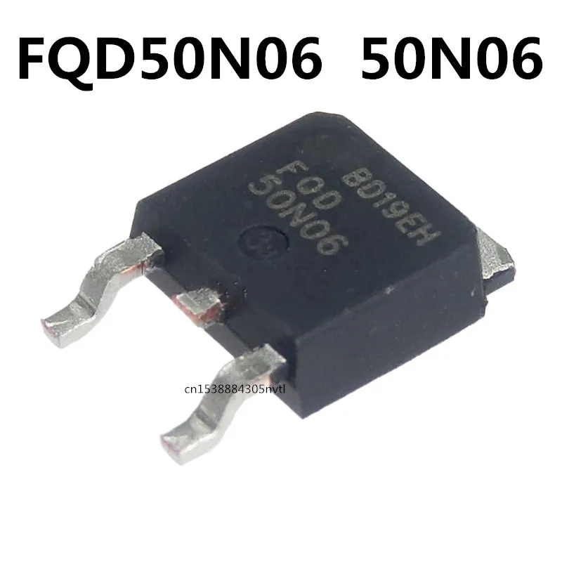 Original 10PCS/ FQD50N06 50A 60V 50N06 TO-252