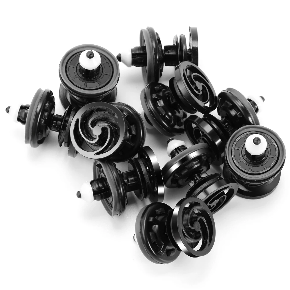 30x clipes de cartão de painel de guarnição de porta interior para audi a4 a6 vw touran tiguan golf passat polo carro plástico rebites fixadores.