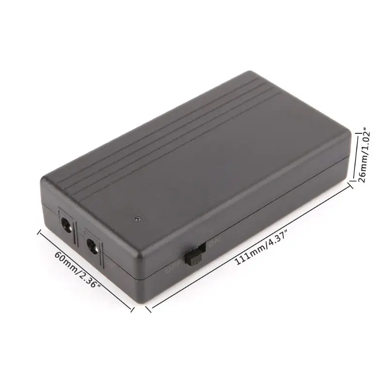 12V 2A 22.2W UPS Uninterrupted Backup Power Supply Mini Battery For Camera Router 8.28