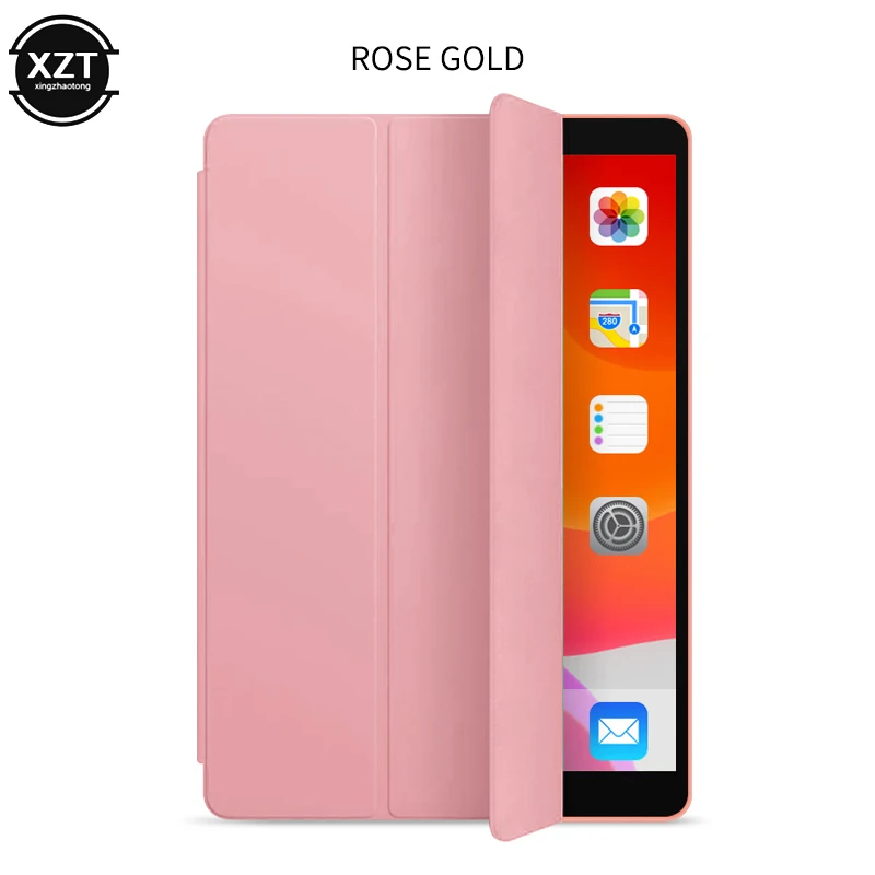 Nieuwe Smart Case Voor Ipad 10.2 Inch 2019 7th Gen Auto Sleep/Wake Lichtgewicht Stand Siliconen Case Voor Ipad 10.2-Inch