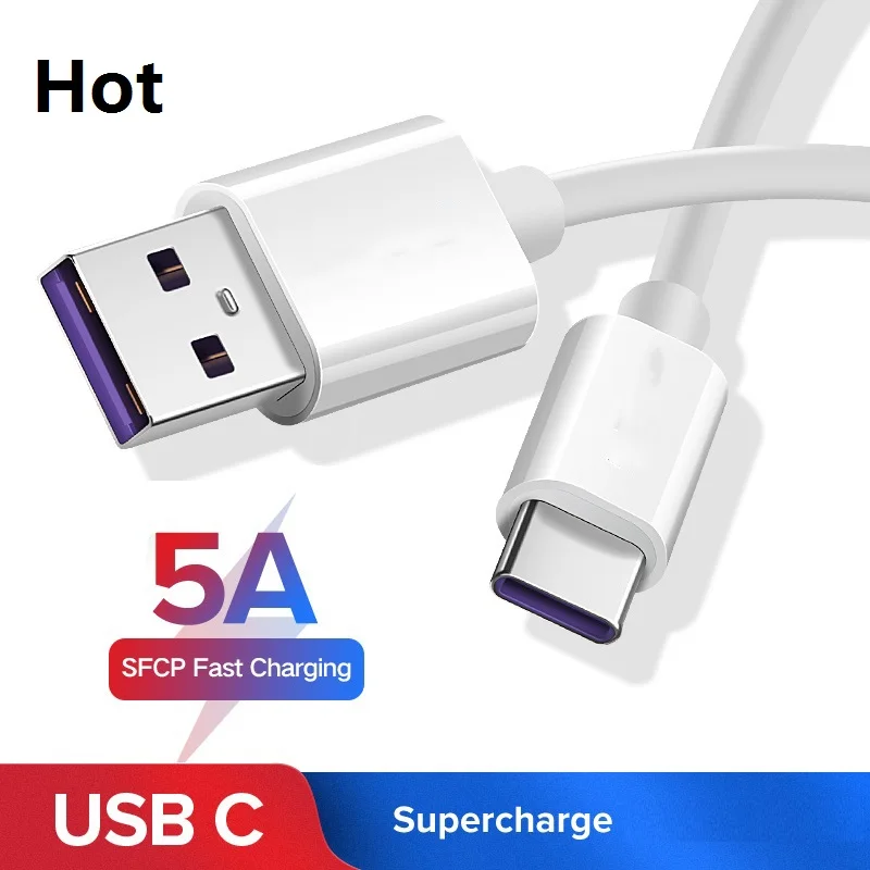 USB 3.1 Type C to USB C Cable for Samsung S10 S9 Note 8 9 87W PD Quick Charge 4.0 5A USB-C Fast Charger Cable for MacBook Pro