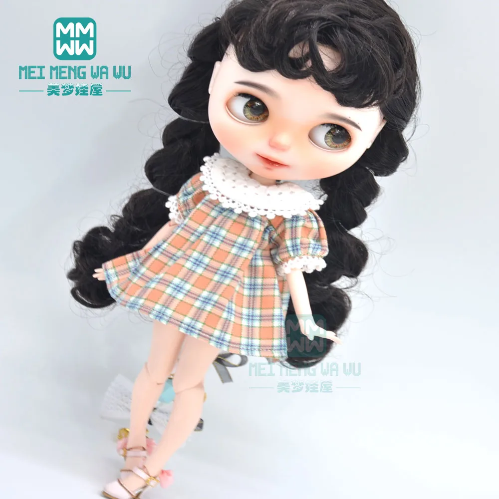 30cm Blyth Doll Clothes Fashion Striped skirt, retro dress Toys Gift