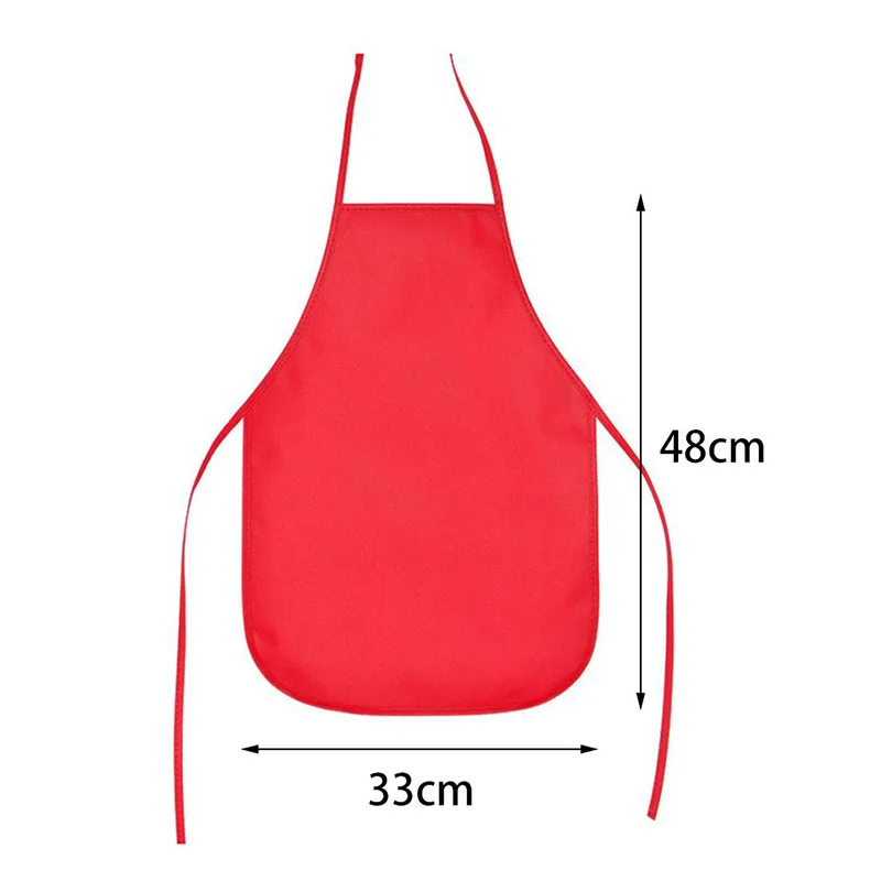 Children Front Pocket Bib Apron Kid Boys Girls Apron Kitchen Child Craft Toddler Clean Waterproof Non-Woven Fabric Aprons