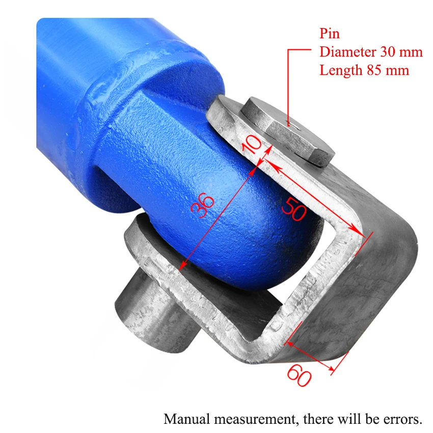 A Set of Cylinder Seats ( 2 U-shaped seats, 2 pins), Use For 5 Tons Hydraulic Tools Oil Cylinder 30mm Hydraulic Cylinder Seats