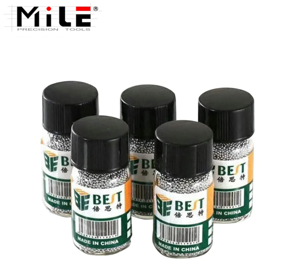 1 Bottles BGA Reballing Balls ( 0.25 0.3 0.35 0.4 0.45 0.5 0.55 0.6 0.65 ) BGA Solder Ball leaded For BGA Rework Repair Tools