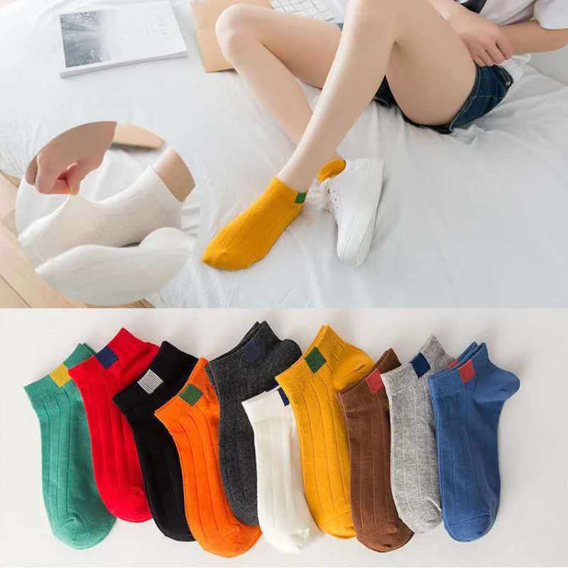 10 Pairs Pack Men Sports Socks Pure Cotton Breathable Sweat Absorption Running Sock Slippers Casual Short Socks Women Yoga Socks