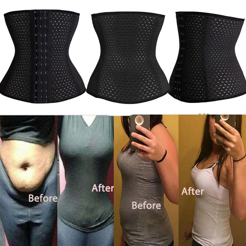 Plus Size XS-5XL Steel Boned Waist Trainer Corset Women Postpartum Band Sexy Bustiers Corsage Modeling Strap cinta modeladora US