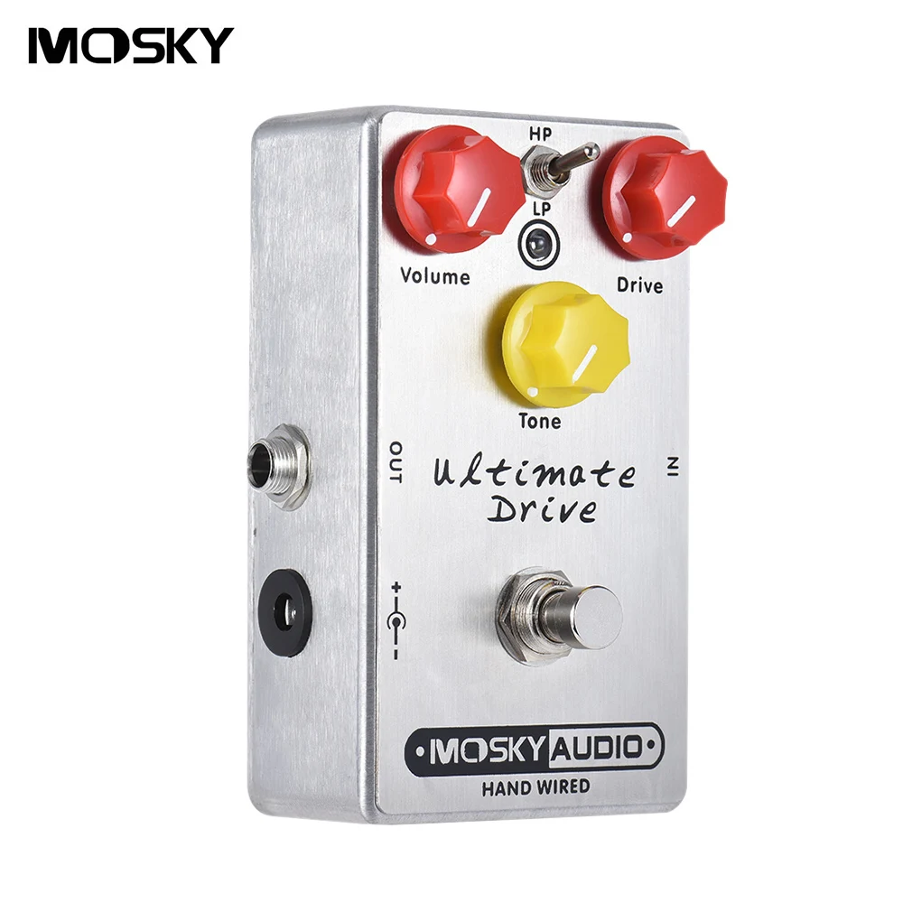 Mosky Guitar Effect Pedal Ultimate Drive Overdrive Guitar Bass True Bypass Handmade Sound Mixer Music Instruments Effector