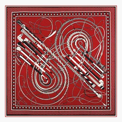 90cm Luxury Twill 100% Silk Scarf Hand Rolled Edges Foulard Hijab Scarf Brand Horsewhip Design Square Scarves Women Shawl