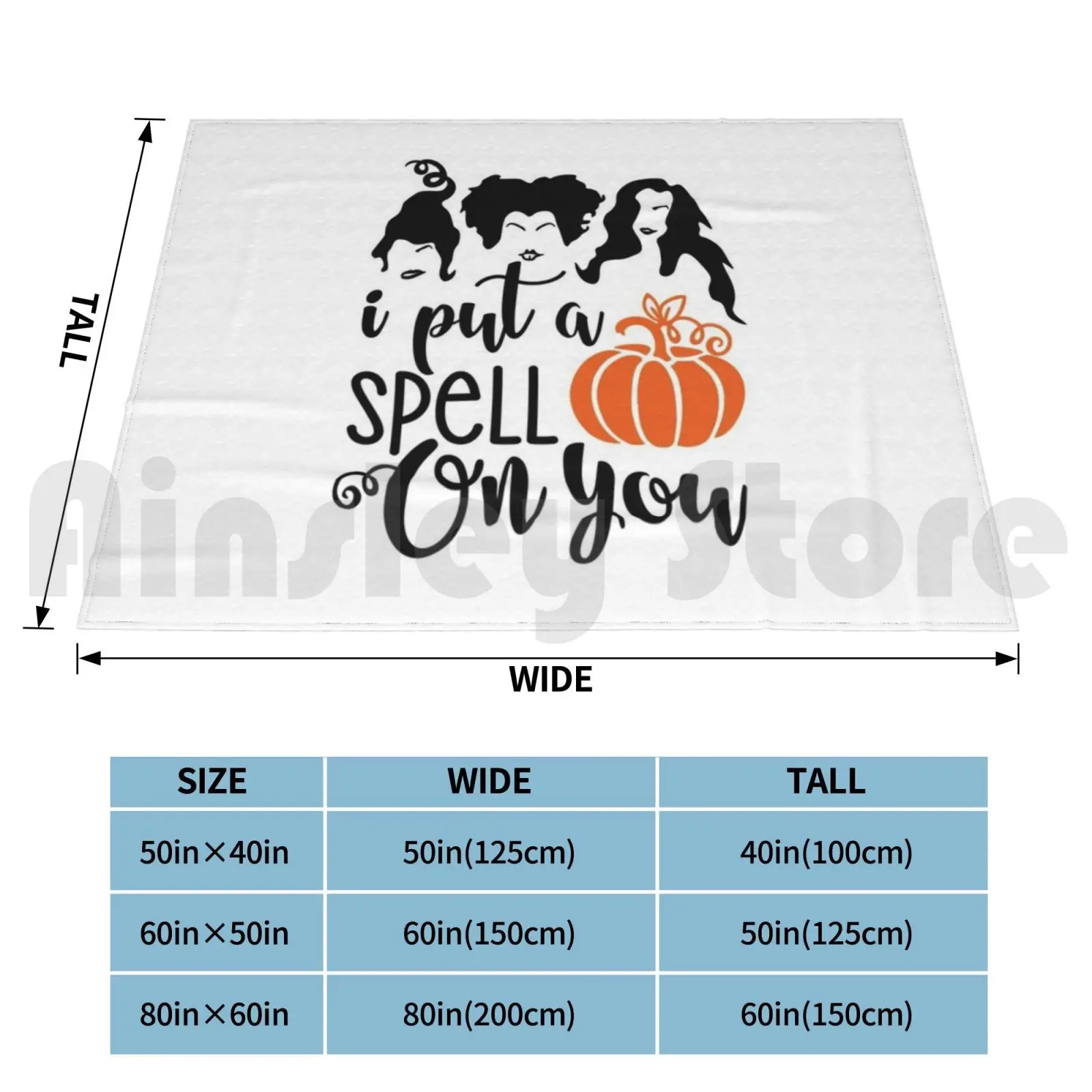 Halloween , Sanderson Sisters , Sanderson , Halloween Party , Horror Blanket For Sofa Bed Travel Halloween