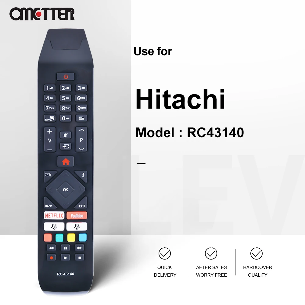 RC43140 RC43141 Suitable for Hitachi TV Remote RC 43140  55HL7000 32HE4000 24HE2000