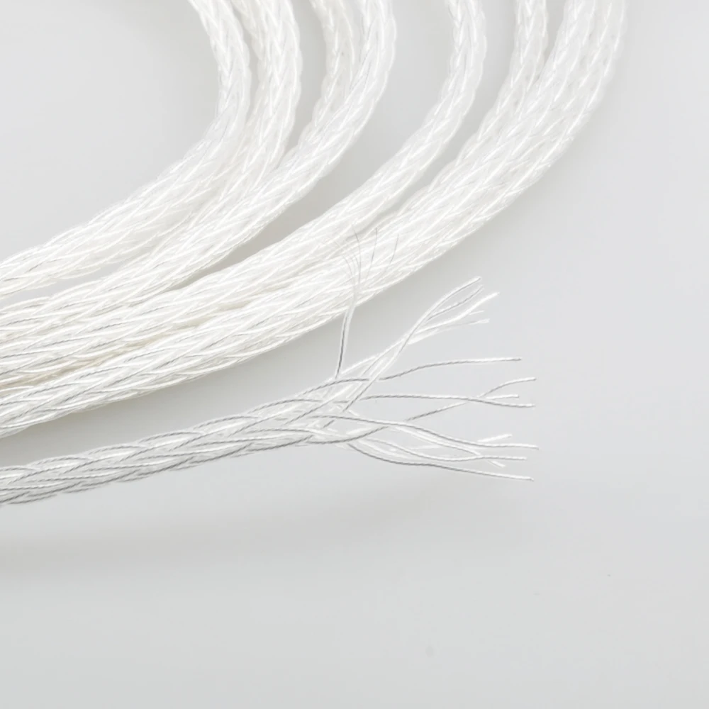 Wysokiej jakości Audiocrast 1607AG 16 rdzeni posrebrzane 6N OCC drut kabel do DIY kabel słuchawek Upgrade przewód naprawczy