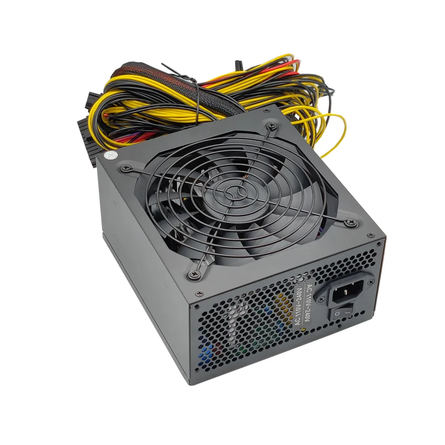 Alimentatore per PC 1800W 2000W 2400W per Bitcoin Mining ATX ETH Mining Machine supporta 8 schede di visualizzazione GPU per Bitcoin Miner