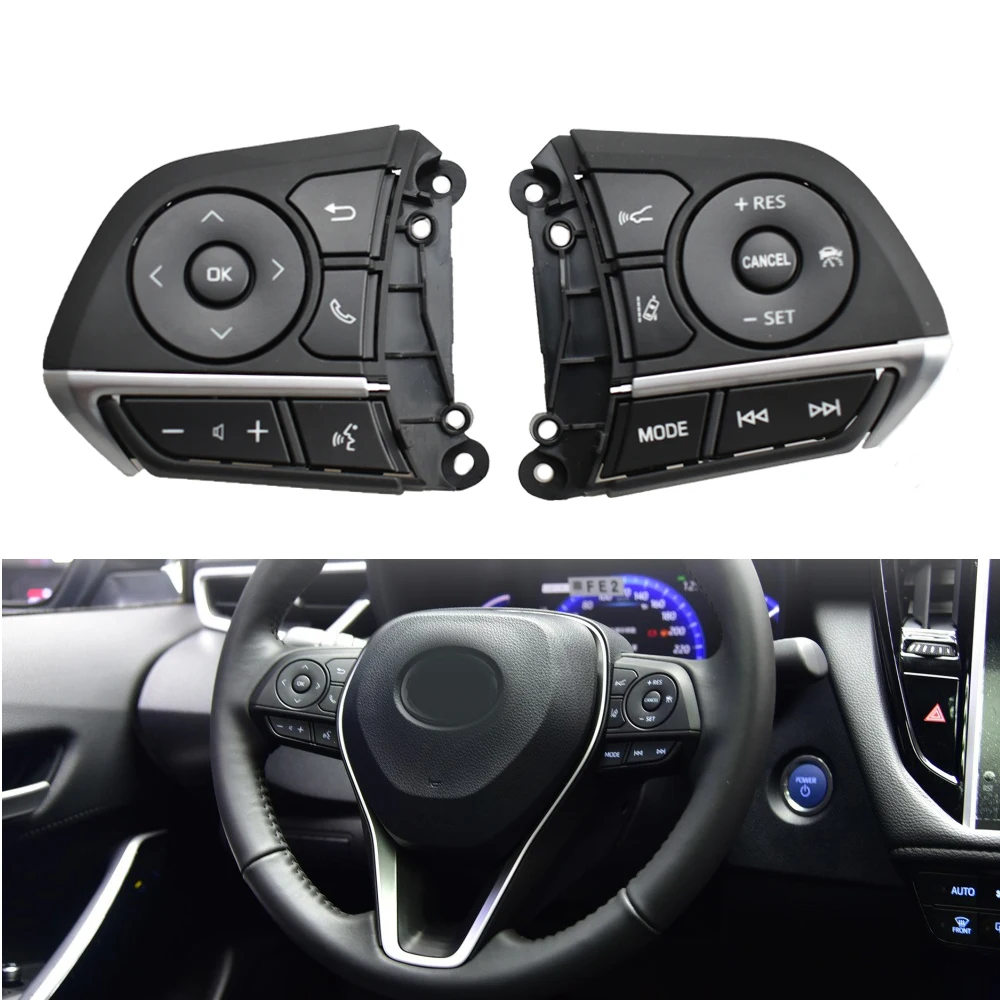 

For Toyota Avalon Camry XV70 70 V70 2018 2019 Steering Wheel Cruise Control Buttons Switch Steering Wheel Bluetooth Button