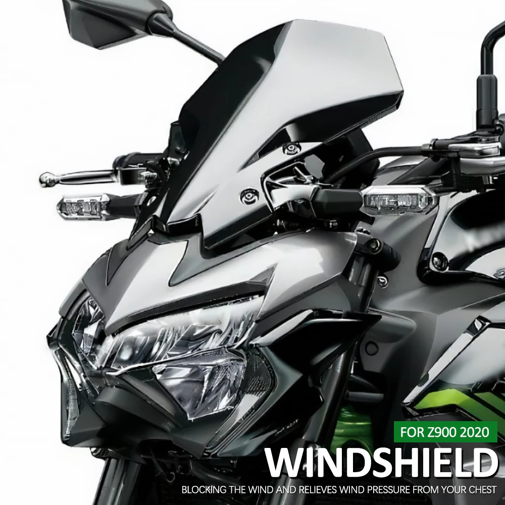 New Fit For KAWASAKI Z900 Z 900 Z650 2020 2021 2022 2023 Motorcycle Accessories Sports WindScreen Windshield Visor Deflector