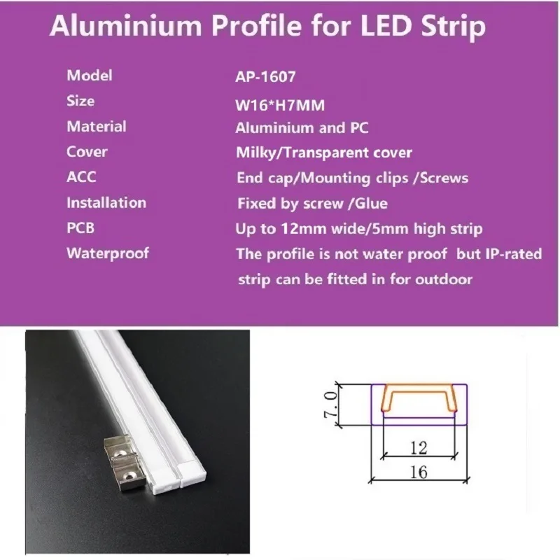 Imagem -05 - Liso u tipo mm Perfil de Alumínio Conduzido Magro Alto 12 mm 5v 12v 24v 5050 5630 2835 Parede Teto Montado Canal Conduzido 1040 Peças 200cm