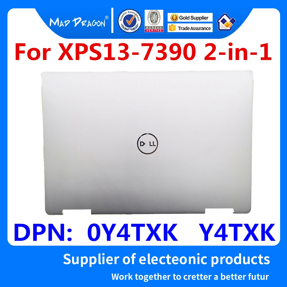 

Laptop NEW original LCD Rear Cover Top Shell Screen Lid Silver A case For Dell XPS 13 7390 XPS13-7390 2-in-1 0Y4TXK Y4TXK