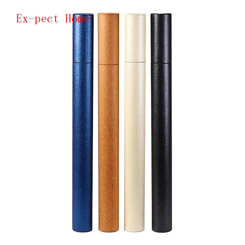 

100Pcs/Lot 4 Colors 20 Gram Small Perfume Paper tube Packaging Joss Stick Convenient Carrying Kraft Paper Incense Tube Give Box