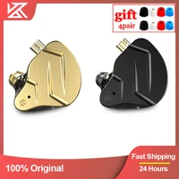 KZ ZSN Pro X auriculares de Metal 1BA + 1DD tecnología híbrida HIFI Monitor intrauditivo auriculares bajos auriculares deportivos con cancelación de ruido
